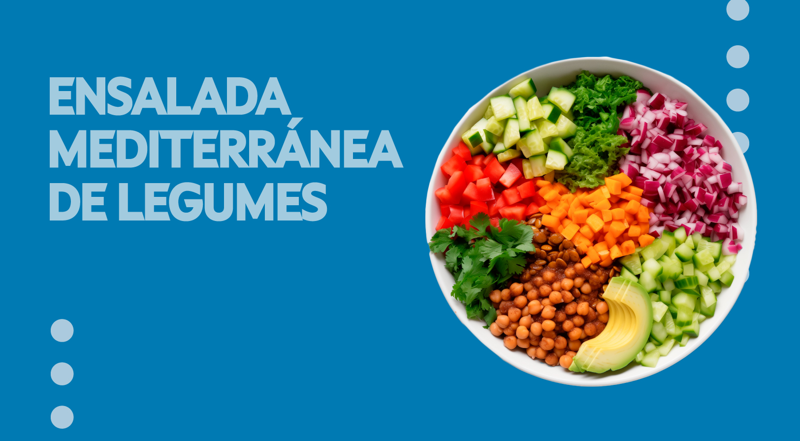 ensalada mediterránea de legumes
