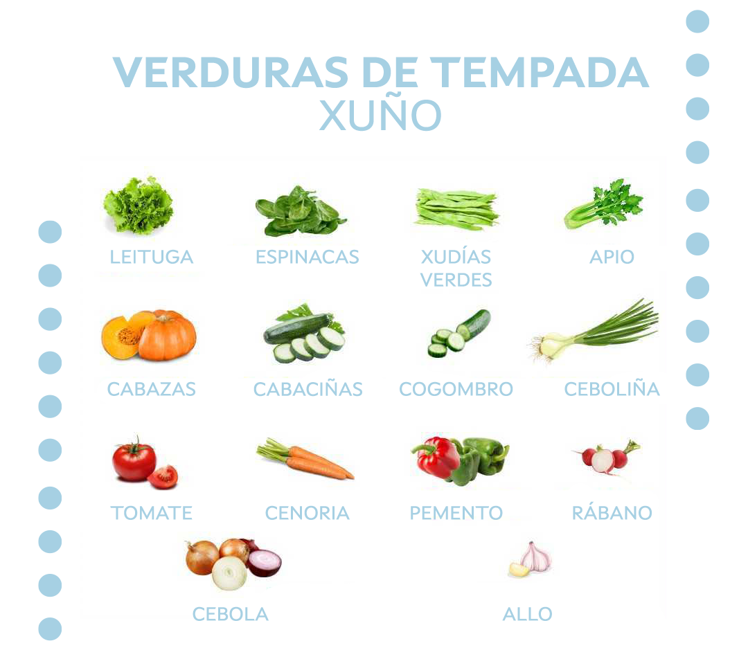 Verduras de tempada Xuño